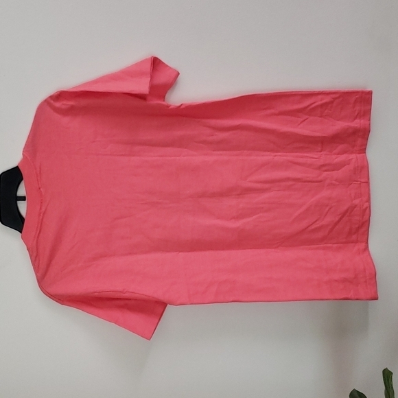 Single stitch shed aquarium pink tee shirt, beefy Hanes tag, koy fish - Picture 5 of 5